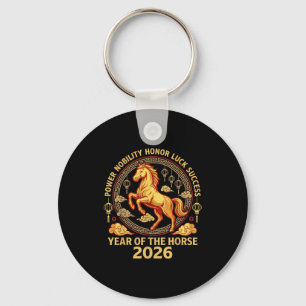 Chaveiro Feliz Ano Novo Chinês 2026 Ano do Cavalo 2026