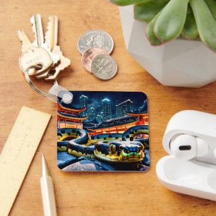 Chaveiro Feliz Ano Novo Chinês Cobra 2025 BSqK