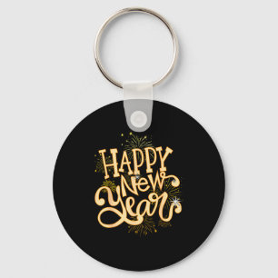 Chaveiro Feliz Ano Novo Festa de Ano Novo Mulheres Homens F