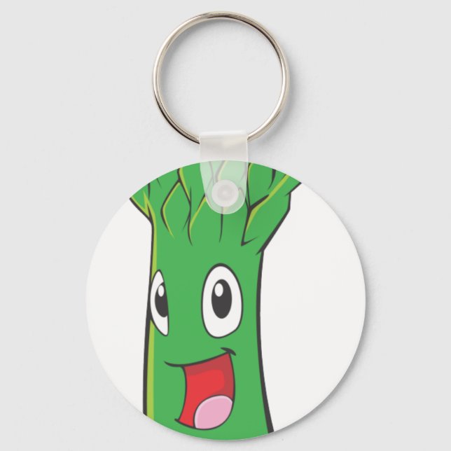 Chaveiro Feliz Aspargo Vegetal (Frente)