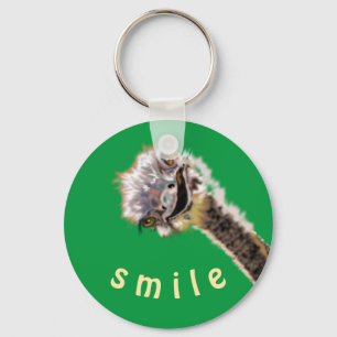 Chaveiro Feliz avestruz - Sorria - Escolha suas cores