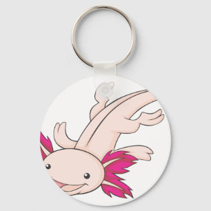Chaveiro Feliz Axolotl mexicano