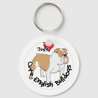 Chaveiro Feliz Cachorro Inglês Engraçado e Bonito