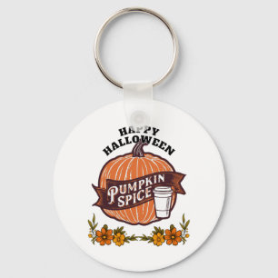 Chaveiro Feliz Camisa do Dia das Bruxas