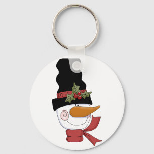 Chaveiro Feliz Camiseta e presentes de boneco de neve