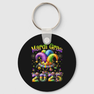Chaveiro Feliz Carnaval de 2025 Mardi Gras Jester O