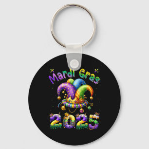 Chaveiro Feliz Carnaval Mardi Gras Mardi Gras 2025 Jester O