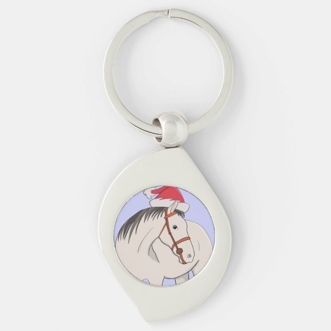 Chaveiro Feliz Cavalo de Natal (Frente)