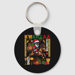 Chaveiro Feliz Celebração Kwanzaa Tee Christmas Kwanzaa Fa
