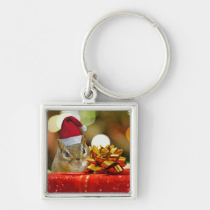 Chaveiro Feliz Chipmunk Feliz Natal