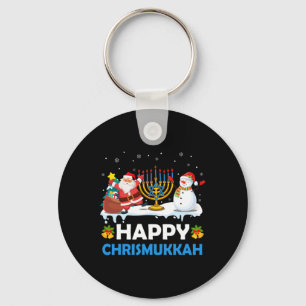 Chaveiro Feliz Chrismukkah Hanukkah Diversão Natal Alegre J