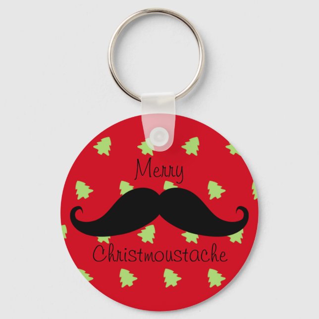 Chaveiro Feliz Christmustache (Frente)