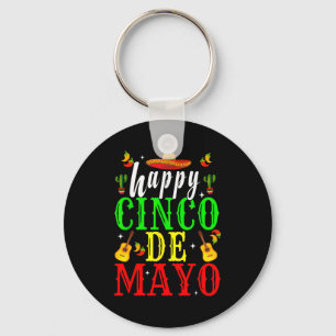 Chaveiro Feliz cinco de maio festa mexicana partido 5 de ma