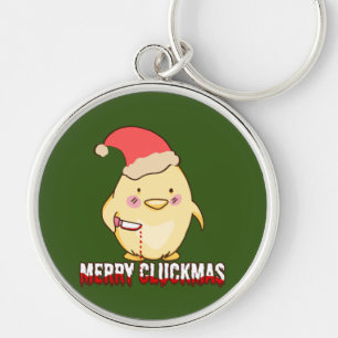 Chaveiro Feliz Cluckmas, Galinha de Natal Engraçada