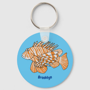 Chaveiro Feliz desenho animado de lionfish