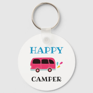 Chaveiro Feliz desenho do Camper Van Cute 