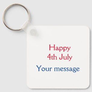 Chaveiro Feliz dia 4 de julho da independência adicione o n