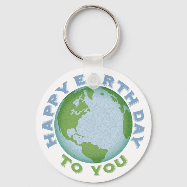 Chaveiro Feliz Dia da Terra (Frente)