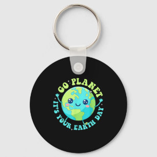 Chaveiro Feliz dia da terra 2026 planeta fofo homens ambien