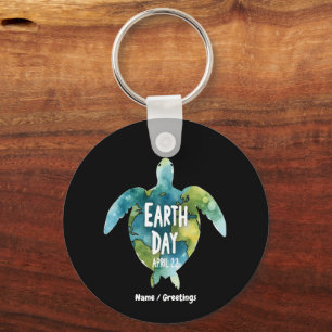 Chaveiro Feliz Dia da Terra Salvar a Terra e Salvar a Tarta
