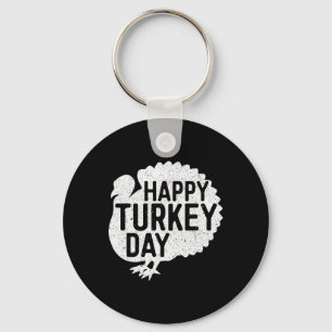 Chaveiro Feliz Dia da Turquia Homens Mulheres Crianças Ação