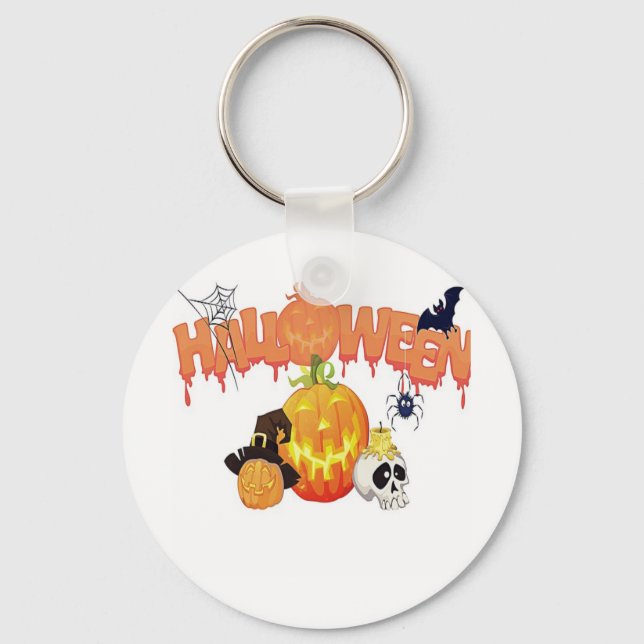 Chaveiro Feliz Dia das Bruxas (Frente)