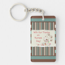 Chaveiro Feliz Dia das Enfermeiras, Pássaro Bonito em Banda
