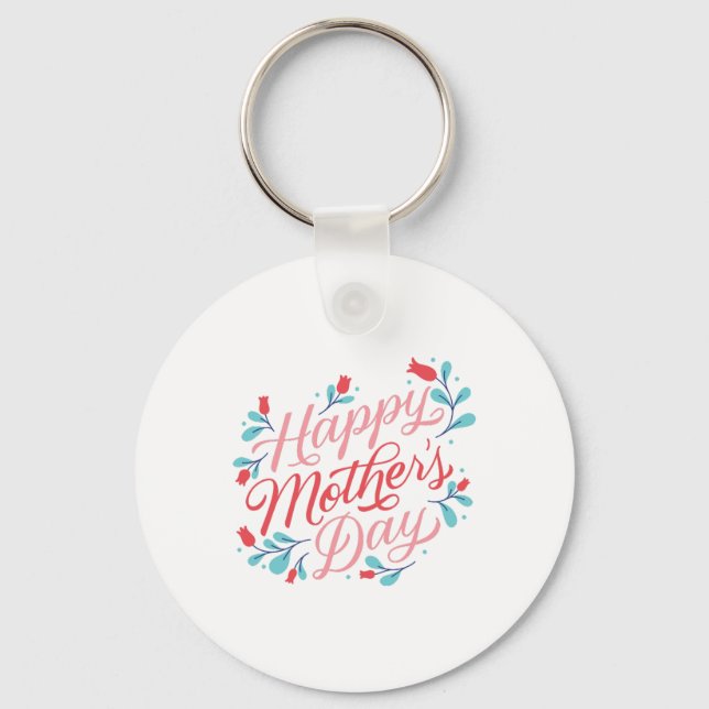 Chaveiro Feliz Dia das Mães (Frente)