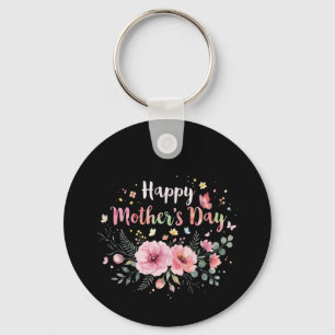 Chaveiro Feliz Dia das Mães 2026 Floral Fofo para Mulheres