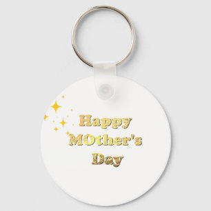 Chaveiro Feliz dia das mães. Caligrafia de roteiro simples 