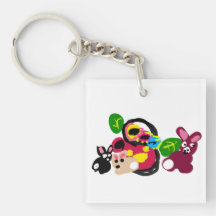 Feliz dia das mães coelhinhas e coelho 