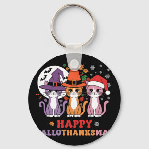 Chaveiro Feliz Dia de Ação de Graças de Halloween