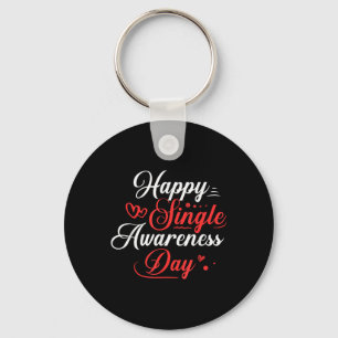 Chaveiro Feliz Dia de Consciência do Solteiro Camisa Engraç