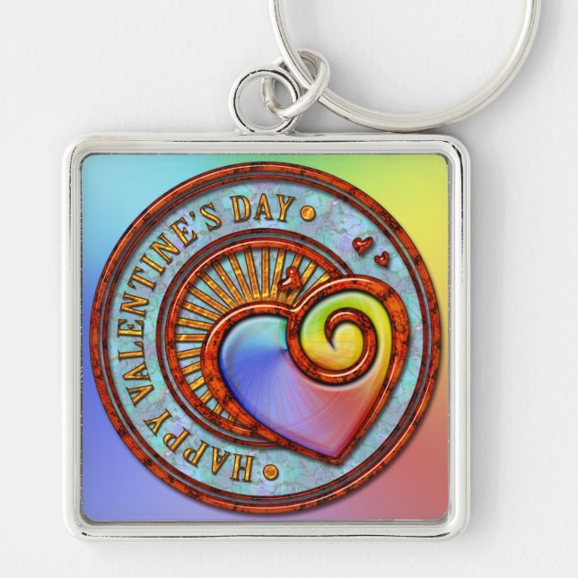 Chaveiro Feliz dia de os namorados 2A (Frente)