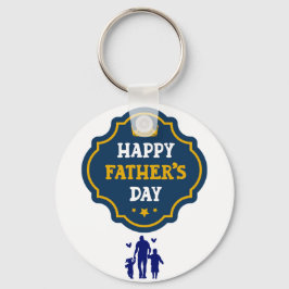 Chaveiro Feliz Dia de os pais Coroa e Crianças - Um Tributo