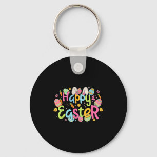 Chaveiro Feliz Dia de Páscoa Orelhas de Coelho Fofo e Ovo d