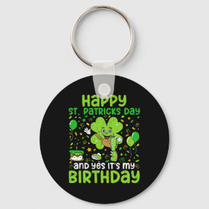 Chaveiro Feliz Dia de São Patrício Aniversário Shamrock Dab