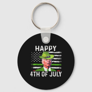Chaveiro Feliz Dia de São Patrício Joe Biden 4 De Julho