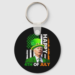 Chaveiro Feliz Dia de São Patrício Joe Biden 4 De Julho