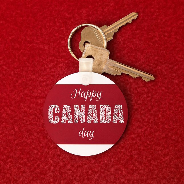 Chaveiro Feliz Dia do Canadá (Criador carregado)