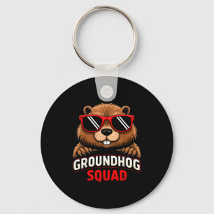 Chaveiro Feliz Dia do Groundhog 2026 Celebração Engraçado G