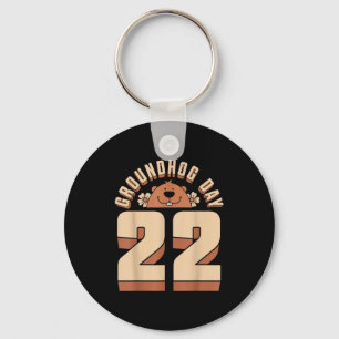 Chaveiro Feliz Dia do Groundhog 2 de Fevereiro Amantes de A