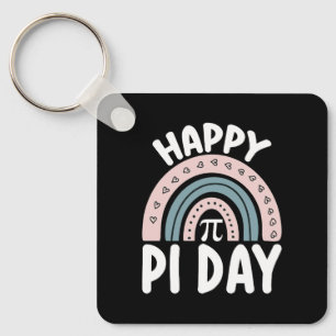 Chaveiro Feliz Dia do Pi Boho Arco-íris Matemática Matemáti