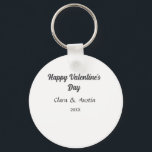 Chaveiro Feliz dia dos namorados adicione nome data simples<br><div class="desc">design</div>