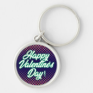 Chaveiro Feliz Dia dos Namorados Neon Design-23692