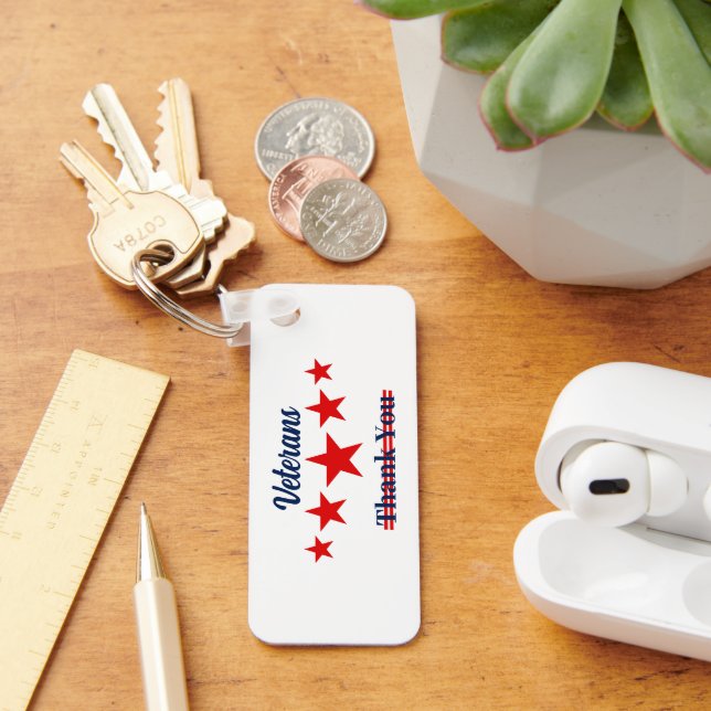 Chaveiro Feliz Dia dos Veteranos (Mesa)