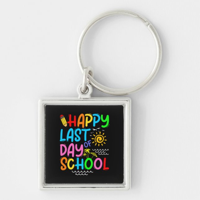 Chaveiro Feliz Dia Passado de Professores De Óculos De Sol  (Frente)
