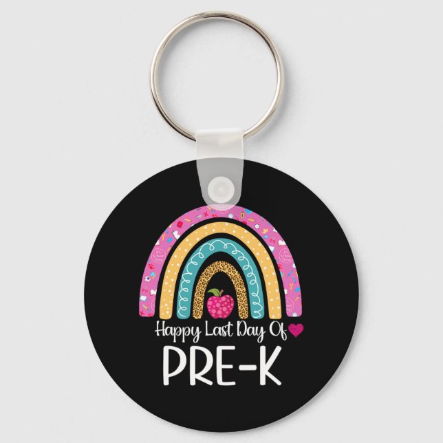 Chaveiro Feliz Dia Passado De Professores Pré-k Crianças Le (Frente)