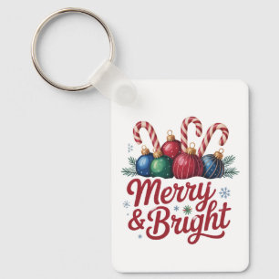 Chaveiro Feliz e Bright Christmas Magic