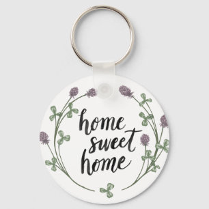 Chaveiro Feliz em ser palavras caseiras   Home Sweet Home